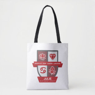 Bolsa Tote Cancer Símbolo de Aniversário™ para 1-22 de Julho