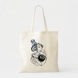 Bolsa Tote Cancer Zodiac Art Deco Lady