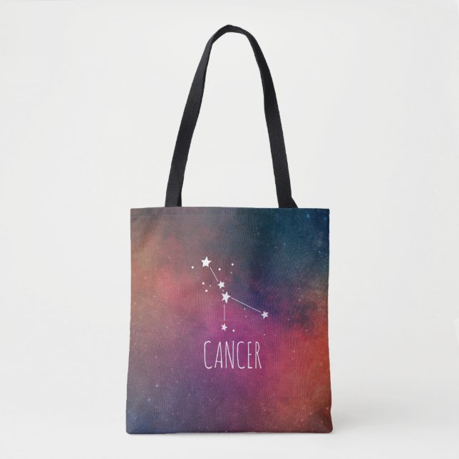 Bolsa Tote Cancer Zodiac Galaxy (Frente)