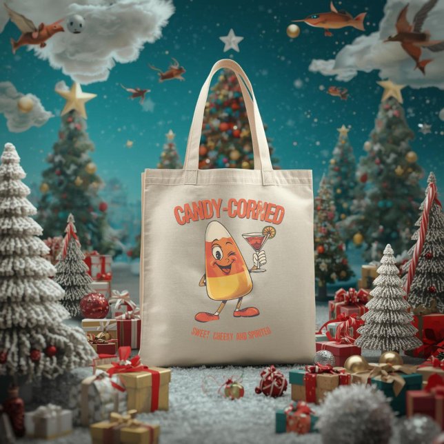 Bolsa Tote Candy-Corned – Funny Christmas Candy Corn Pun  (Criador carregado)