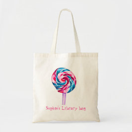 Bolsa Tote Candy lollipop aquarela doce arte
