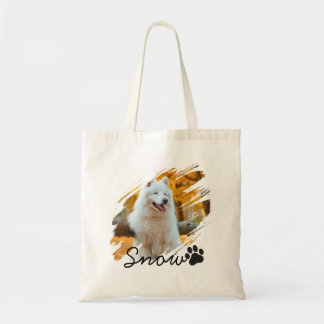 Bolsa Tote Caneca com Foto e Nome de Animal de Estimação Pers