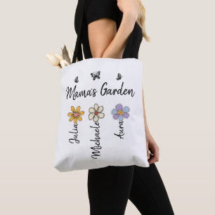 Bolsa Tote Caneca de Flor de Nascimento Personalizada com Nom