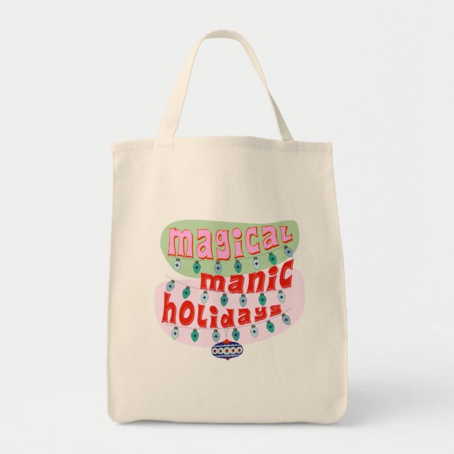 Bolsa Tote Caneca Presente de Natal do Canal de Filmes de Nat (Frente)