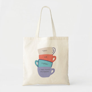Bolsa Tote Canecas Jane Austen