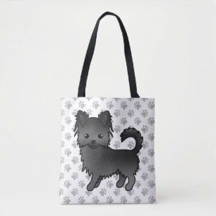 Bolsa Tote Canhão e pinhão Casaco Chihuahua preto