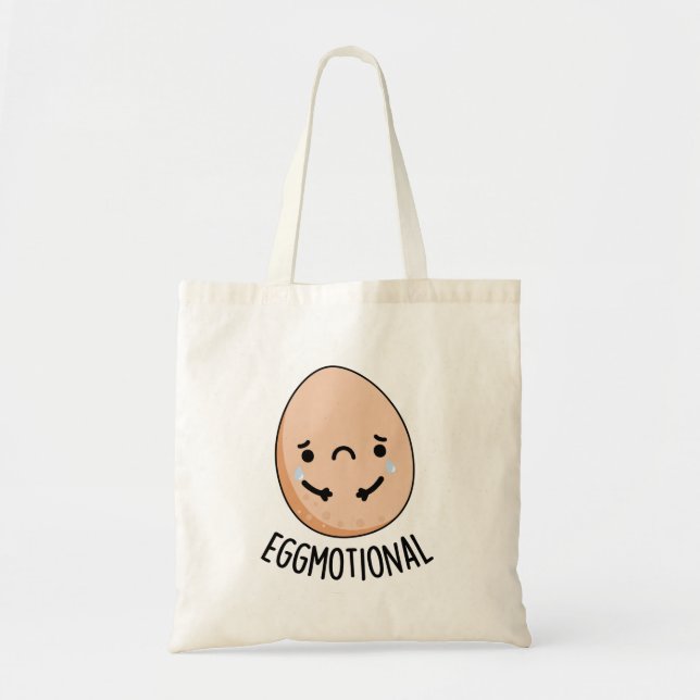 Bolsa Tote Canhão Emocional Engraçado Emocional de Ovos (Frente)