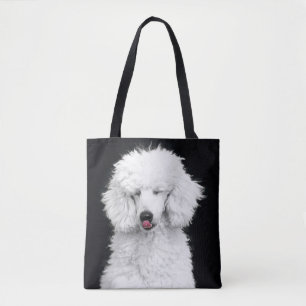 Bolsa Tote Caniche branca parva