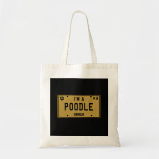 Bolsa Tote Caniche com a silhueta da bandeira americana