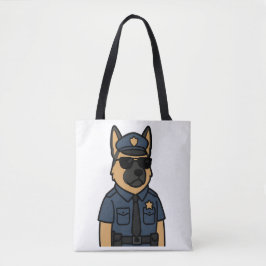 Bolsa Tote Canino legal - German shepherd com óculos de sol