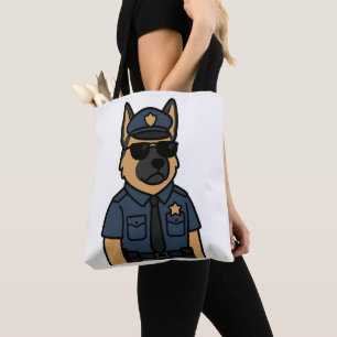 Bolsa Tote Canino legal - German shepherd com óculos de sol