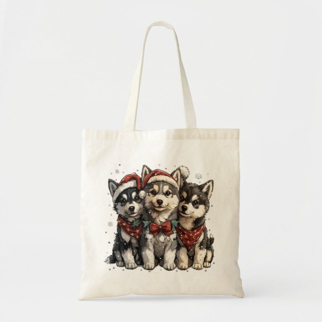 Bolsa Tote Caninos de Rouco de Natal (Frente)