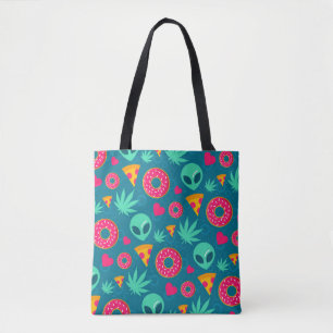 Bolsa Tote Cannabis e Aliens