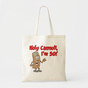 Bolsa Tote Cannoli santamente eu sou 50th sacola engraçada d