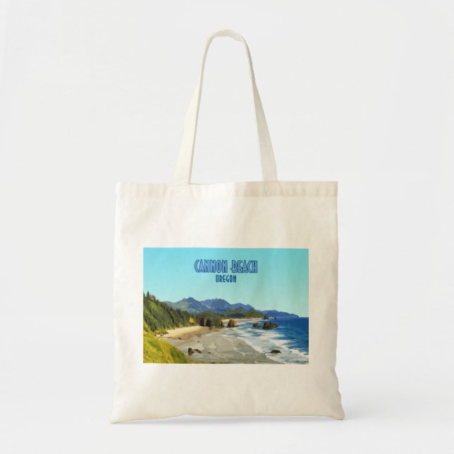 Bolsa Tote Cannon Beach Oregon Coast Vintage (Frente)
