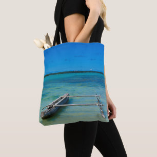 Bolsa Tote Canoa de Balancim no Oceano Raso