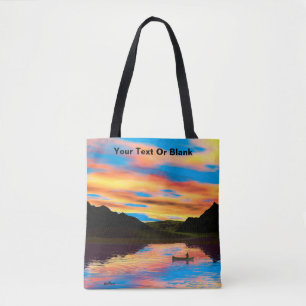 Bolsa Tote Canoagem No Lago Sunset