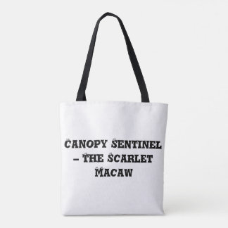 Bolsa Tote Canopy Sentinel - A Macaw Escarlate