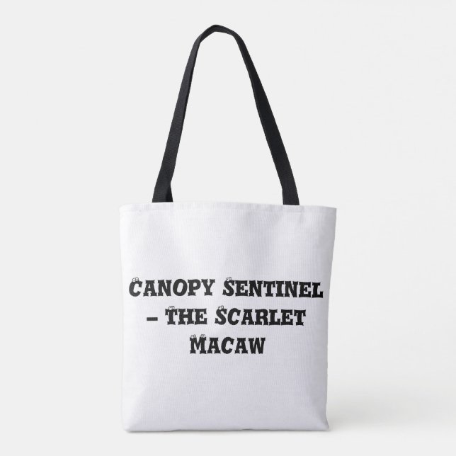 Bolsa Tote Canopy Sentinel - A Macaw Escarlate (Verso)