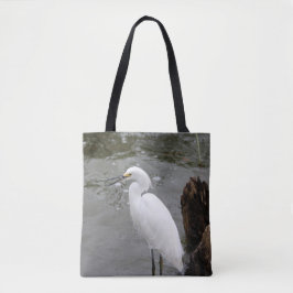 Bolsa Tote Cantando Snowy Egret
