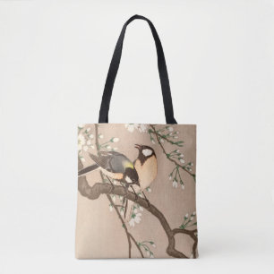 Bolsa Tote Cantarilho de Chickadebird asiático japonês