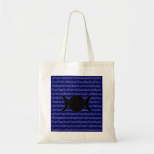 Bolsa Tote Canto da deusa (azul escuro)