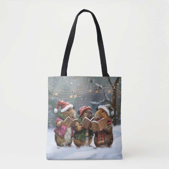 Bolsa Tote Cantores de Guiné Pig Carol (Frente)