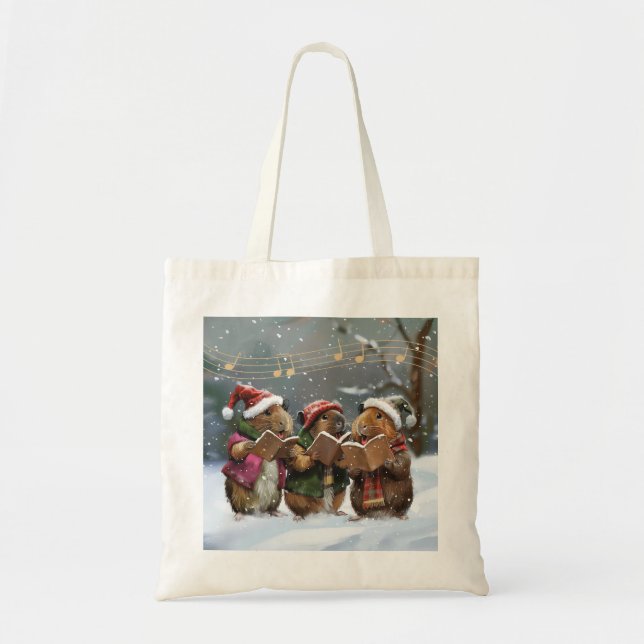 Bolsa Tote Cantores de Guiné Pig Carol (Frente)