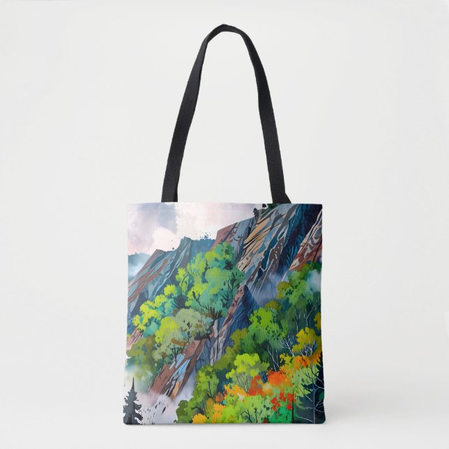 Bolsa Tote Canvas da natureza (Frente)