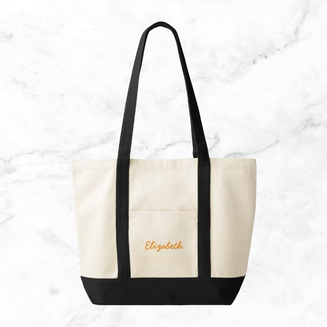 Bolsa Tote Canvas de Nomes Personalizados (Criador carregado)