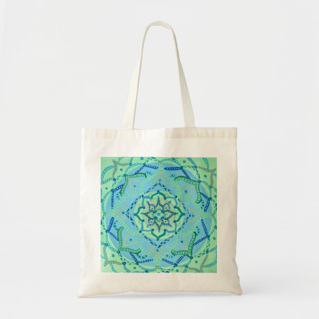 Bolsa Tote Canvas Mandala (Frente)