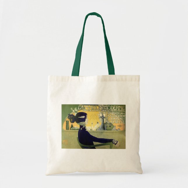 Bolsa Tote Canvas Totebag: Art Nouveau - La Maison Moderne (Frente)