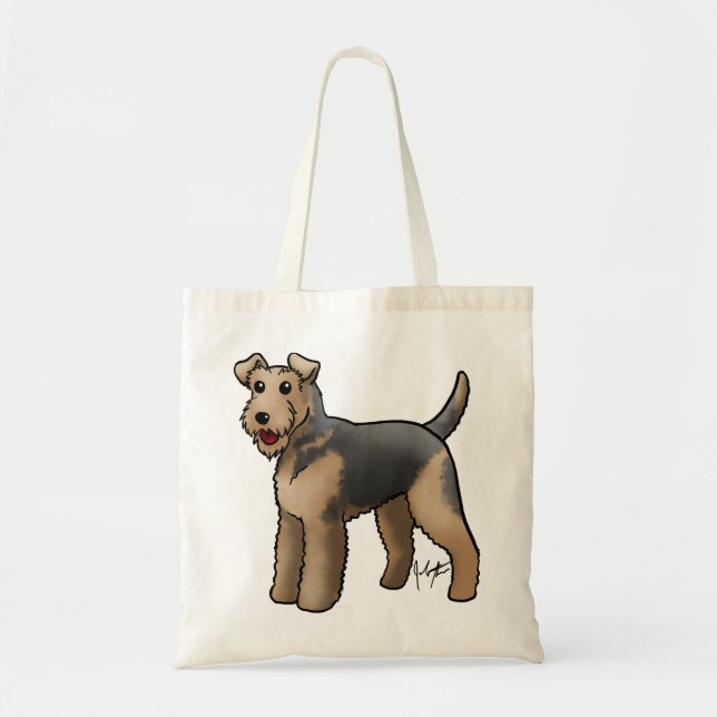 Bolsa Tote Cão - Airedale (Frente)