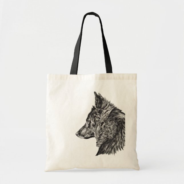 Bolsa Tote cão belga do groenendael (Frente)