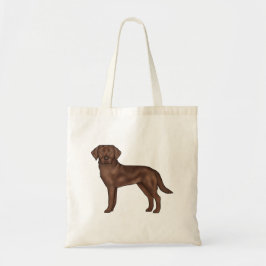Bolsa Tote Cão Canino Retriever Labrador Chocolate Arte Marro