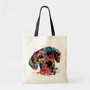 Bolsa Tote Cão colorido do Dachshund - Doxie