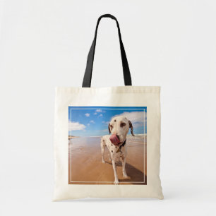 Bolsa Tote Cão Dalmatian na praia