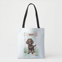 Cão de Água Americano Aquarela Personalizado