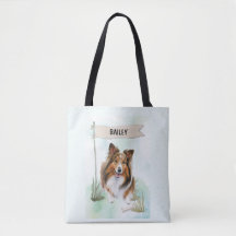 Cão de Água Personalizado Shetland Sheepdog