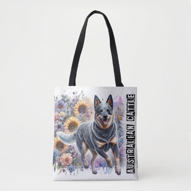Bolsa Tote Cão de Bovinos Australiano (Frente)