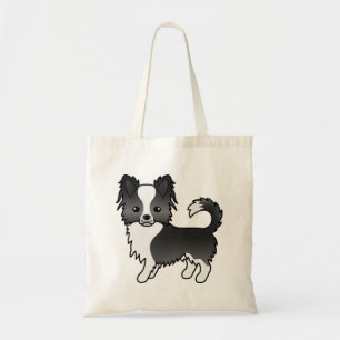 Bolsa Tote Cão-De-Cartografia De Casaco Chihuahua, Branco E P