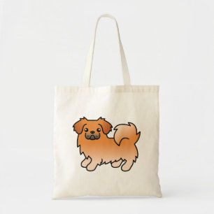 Bolsa Tote Cão de Cartoon Vermelho Tibetano - espanhol espanh