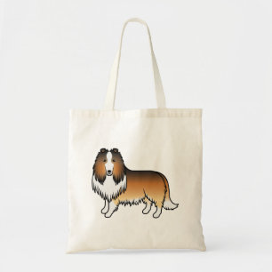 Bolsa Tote Cão de desenho animado de Collie Rough
