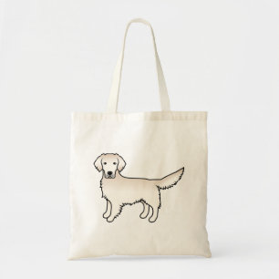 Bolsa Tote Cão de desenho animado de Ouro de Cream Inglês