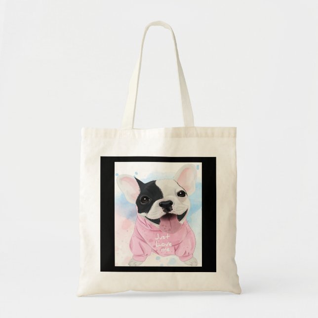 Bolsa Tote Cão-de-Massa | Apenas Me Ame Cachorro | Presentes  (Frente)