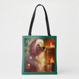 Bolsa Tote Cão de Natal 1