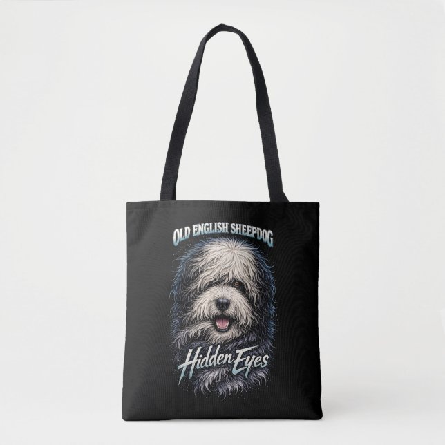 Bolsa Tote Cão de Pastoreiro Inglês Antigo (Frente)