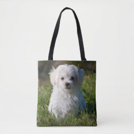 Bolsa Tote Cão-de-porco branco-claro-malvado