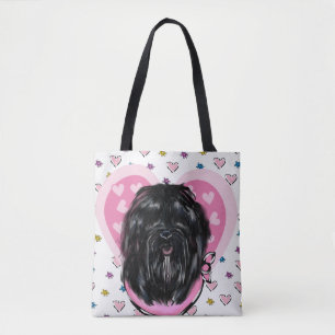 Bolsa Tote Cão de Seda de Havana