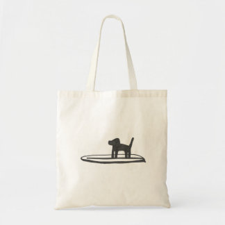 Bolsa Tote Cão em um conselho